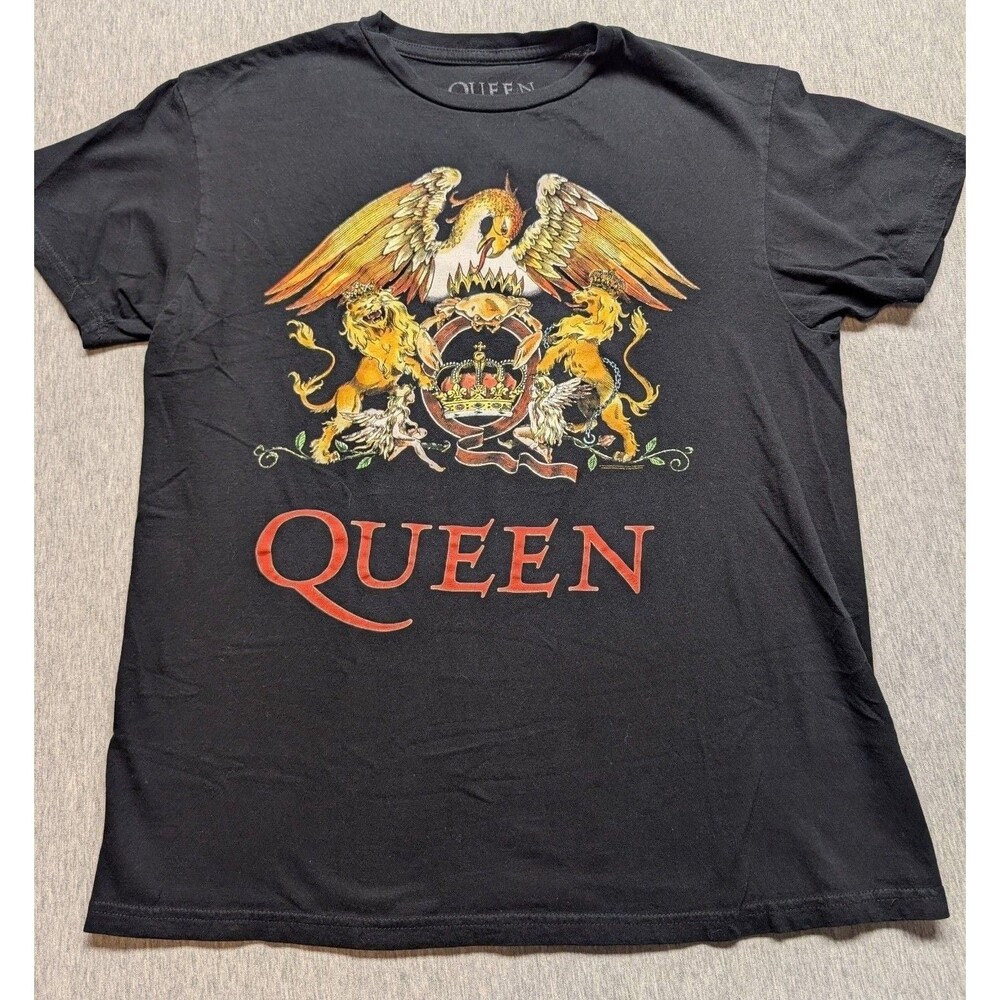 Queen Classic Crest Band T-Shirt Black size Large
